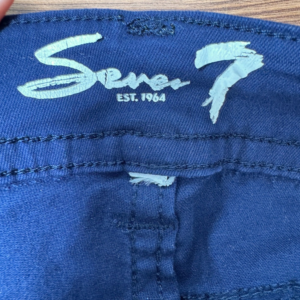 Seven7 Navy Skinny Pants - Picture 12 of 13